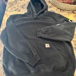 Men's Medium Black Carhartt hooded Sweatshirt